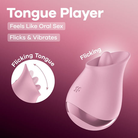 Satisfyer Tongue Player: Pink Perfection in Motion - Naughty by Nature Adult Store