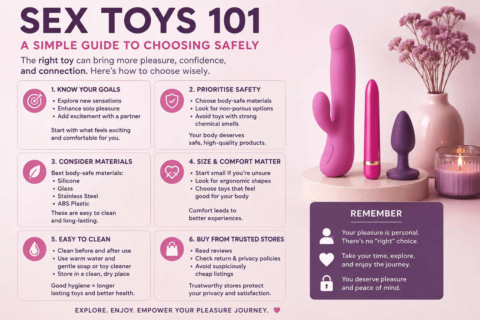 Sex Toys 101: A Simple Guide to Choosing Safely - Naughty by Nature Adult Store
