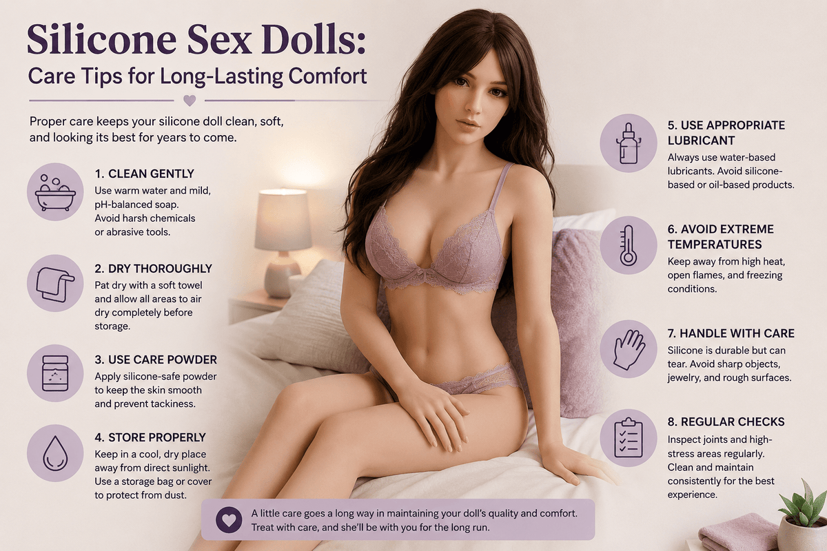 Silicone Sex Dolls: Care Tips for Long-Lasting Comfort - Naughty by Nature Adult Store