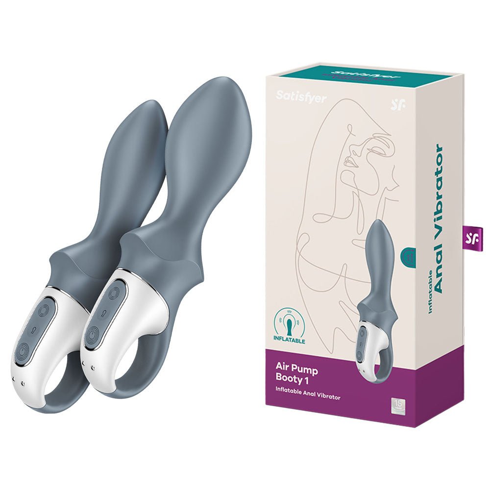 Uncover New Depths with the Revolutionary "Satisfyer Air Pump Booty 1 – Grey Inflatable Anal Vibrator" at NBNAS - Naughty by Nature Adult Store