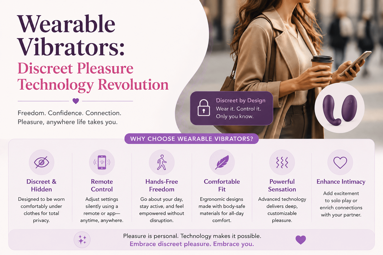 Wearable Vibrators: Discreet Pleasure Technology Revolution - Naughty by Nature Adult Store