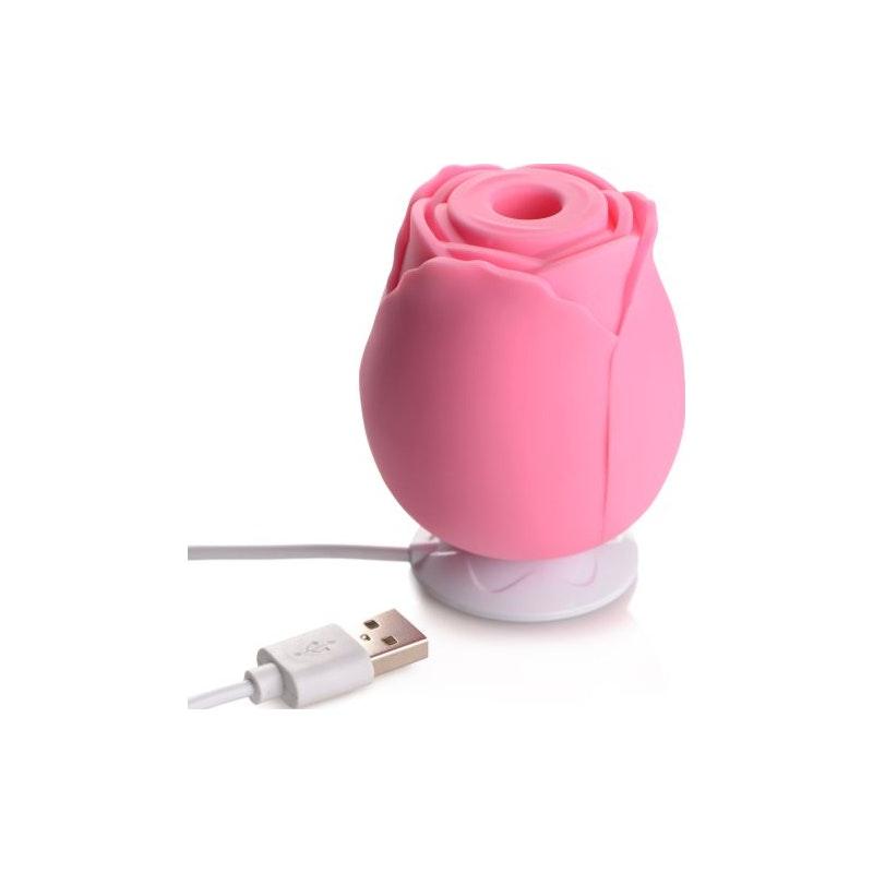 10X Wild Rose Silicone Suction Stimulator Pink - Naughty by Nature Adult Store