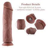 11.4in HiSmith Slightly Curved Silicone Dildo - Naughty by Nature Adult Store