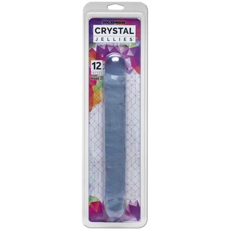 12 in Jr. Double Dong Clear - Adult Toys