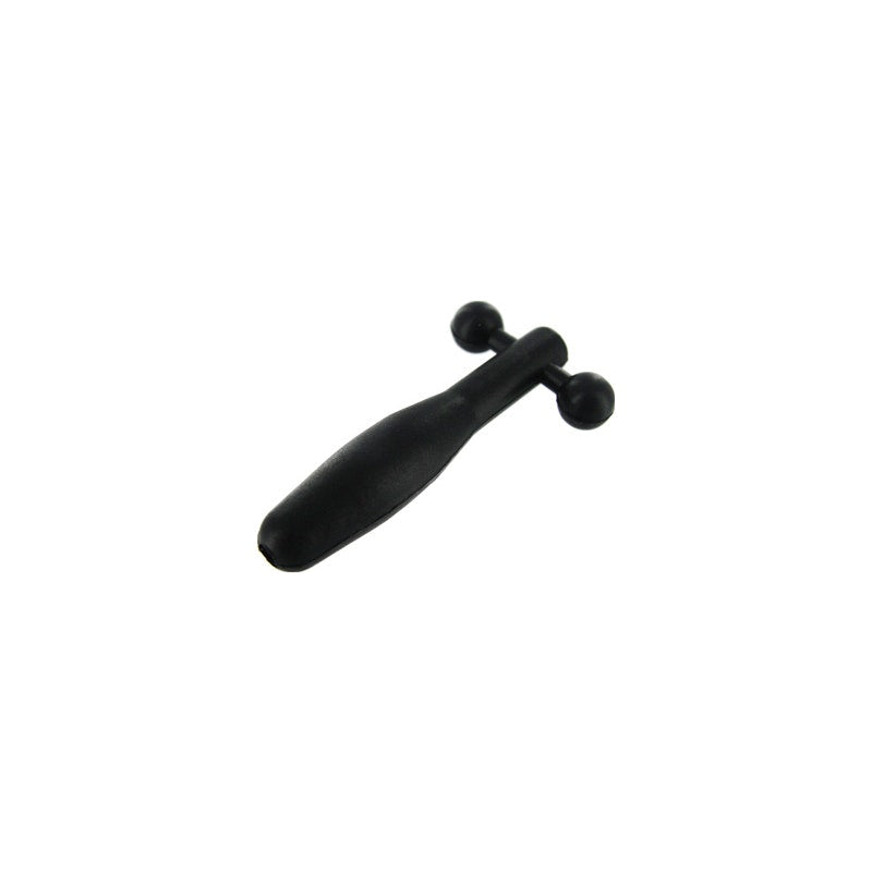 Silicone Cum-Thru Barbell Penis Plug