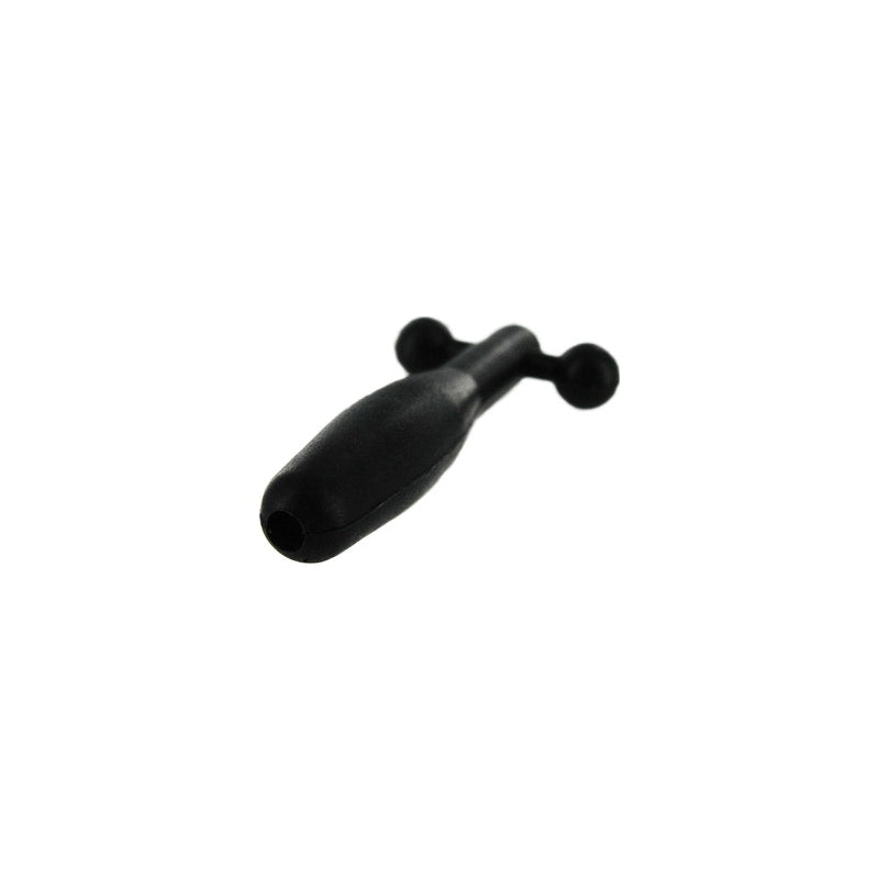 Silicone Cum-Thru Barbell Penis Plug