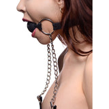 Hinder Breathable Silicone Ball Gag With Nipple Clamps