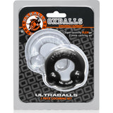 Ultraballs 2 Pk Cockring Black And Clear