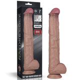 14.5in Dual Layered Bendable Silicone Cock XXL - Adult Toys