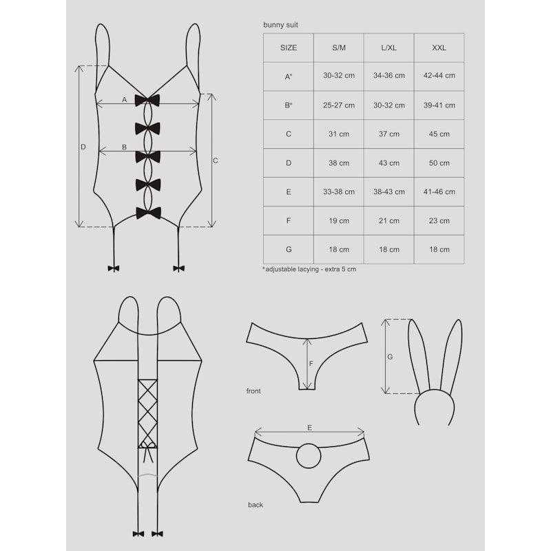 Bunny Suit 4 Pc Costume - Naughty by Nature Adult Store