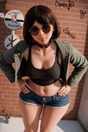 151cm/4ft11 Chubby F - cup Silicone Head Sex Doll - Sex doll