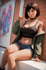 151cm/4ft11 Chubby F - cup Silicone Head Sex Doll - Sex doll
