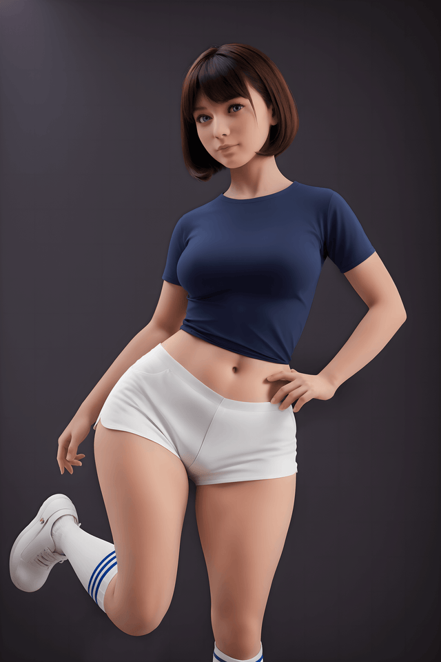 151cm/4ft11 F - cup Silicone Head Aibei Chubby Sex Doll - Sex Doll