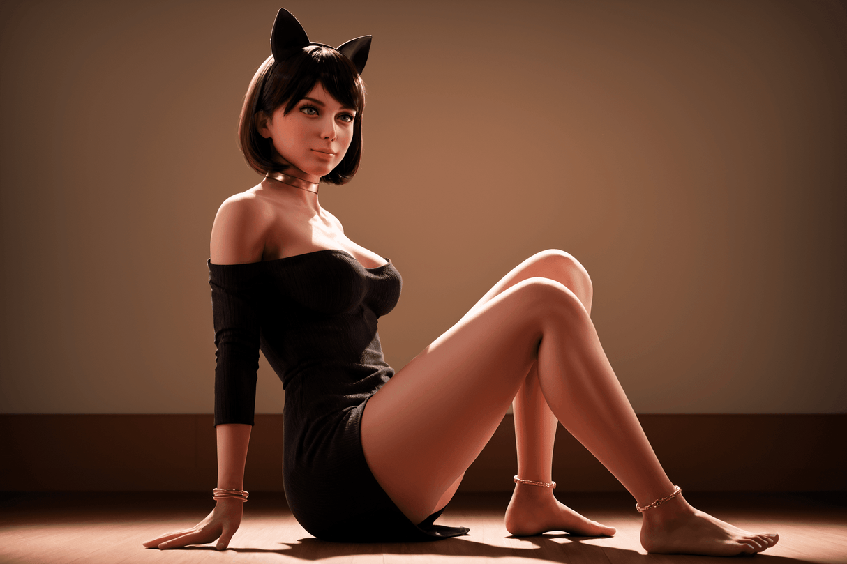 151cm/4ft11 F - cup Silicone Head Sex Doll - DOLLS
