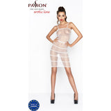 Dress Translucent Mesh White BS033