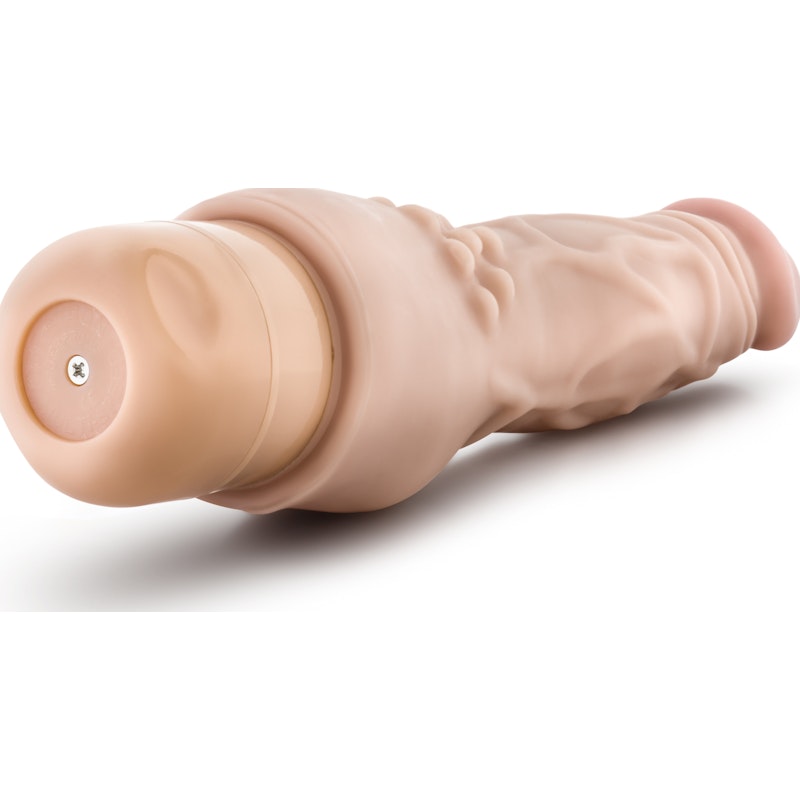 Dr Skin Cock Vibe 4 8in Vibrating Cock Beige