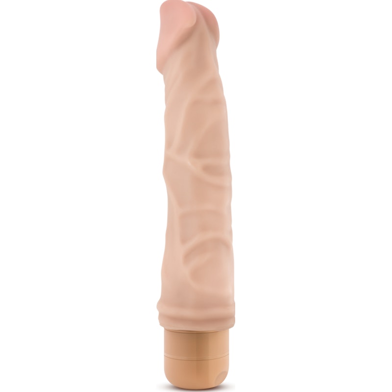 Dr Skin Cock Vibe 6 8.5in Vibrating Cock Beige