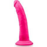 Neo Elite 7.5in Silicone Dual Density Cock Neon Pink