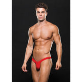 Microfibre Low Rise Zip Thong Red