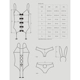 Bunny Suit 4 Pc Costume