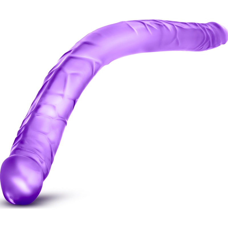 B Yours Double Dildo Purple 16in