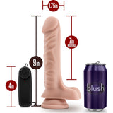 Dr Skin Dr James 9in Vibrating Cock with Suction Cup Vanilla