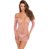 Demure Long Sleeve Mini Dress - Naughty by Nature Adult Store