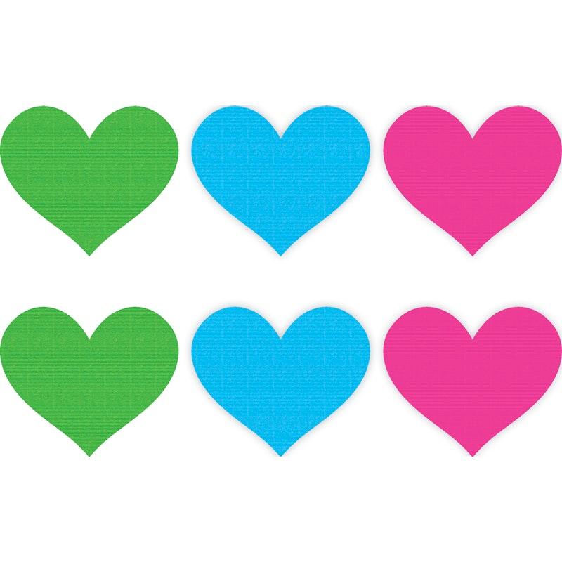 Neon Heart Pasties 3 Pk Green/Blue/Pink - Naughty by Nature Adult Store