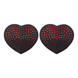 Reusable Red Diamond Heart Nipple Pasties