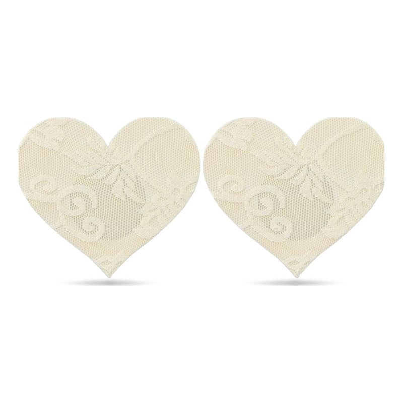 Lace Heart and Flower Nipple Pasties Twin Pk