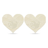 Lace Heart and Flower Nipple Pasties Twin Pk