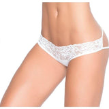 Caged Lace Pantie White - Naughty by Nature Adult Store