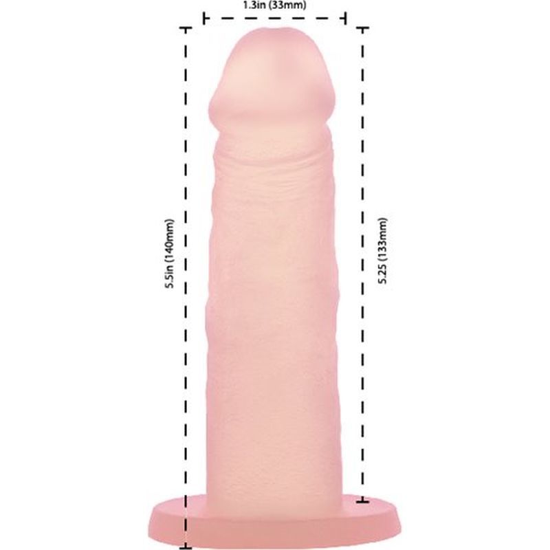 Cocktails Silicone Dildo Peach Bellini 5.5in