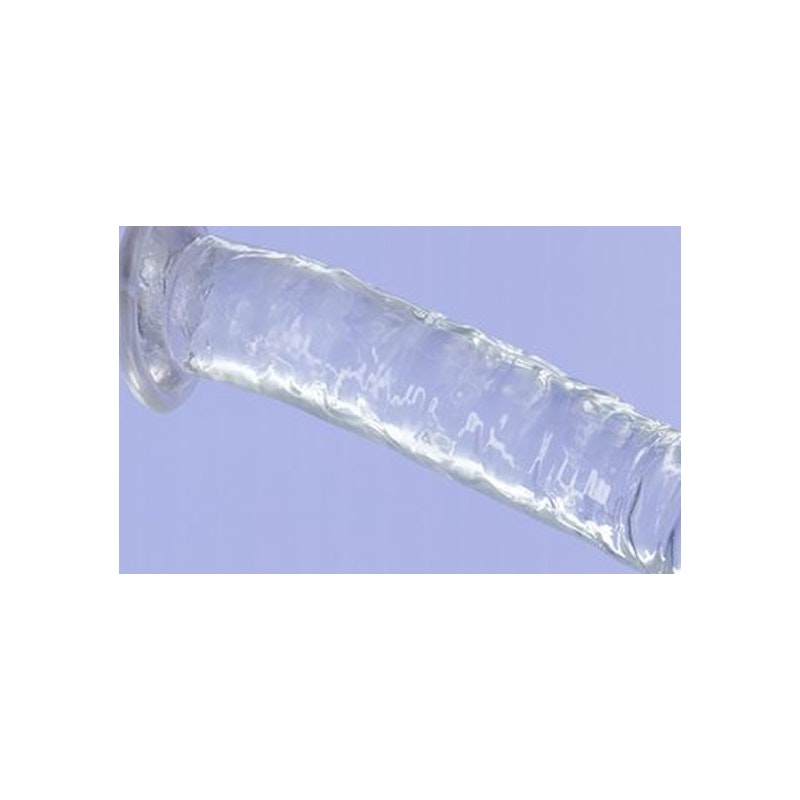 Crystal Dildo Straight 7in Clear