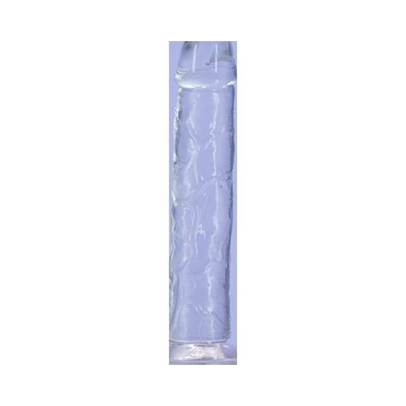 Crystal Dildo Straight 9in Clear