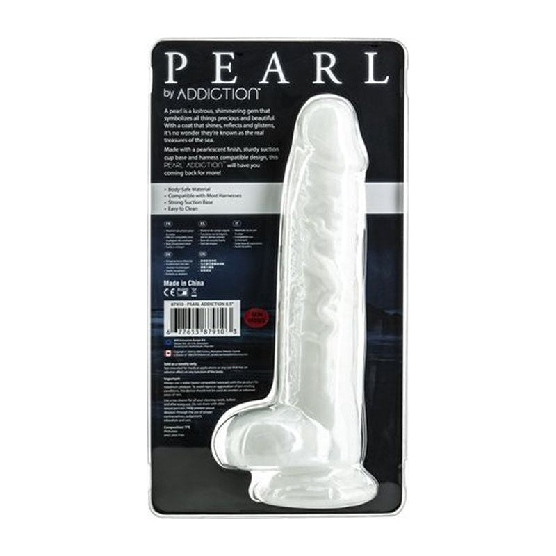 Pearl Dildo 8.5in Pearl White