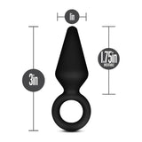 Anal Adventures Platinum Silicone Anal Loop Plug Small