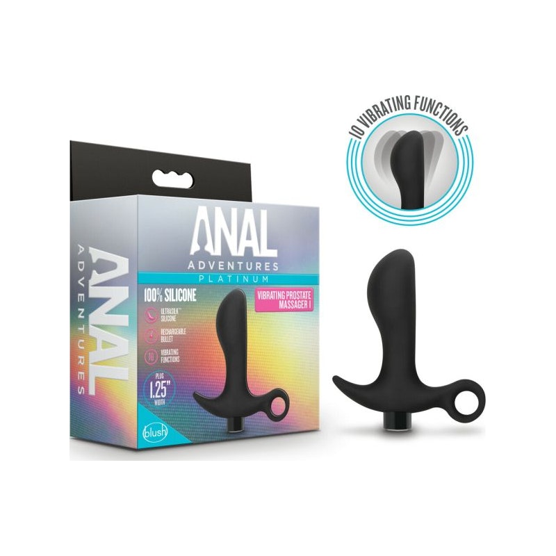 Anal Adventures Platinum Silicone Prostate Massager 01