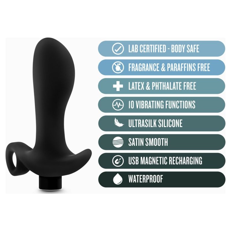 Anal Adventures Platinum Silicone Prostate Massager 01