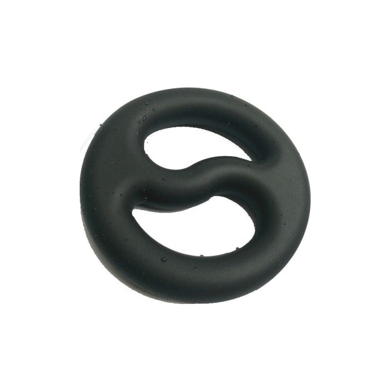 Brutus Yin Yang Silicone Cock and Ball Duo Ring