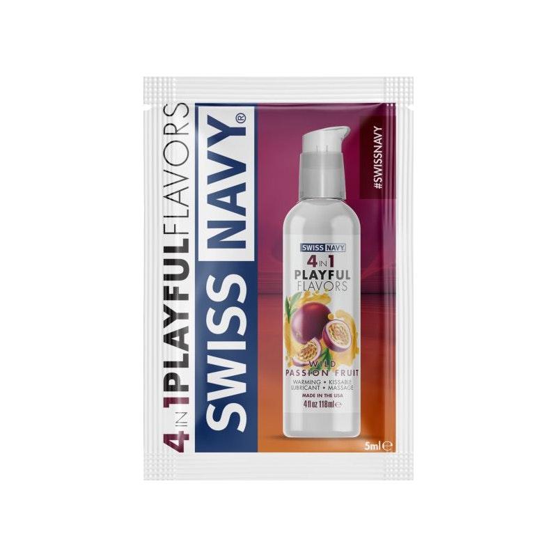 Swiss Navy Wild Passion Fruit Lube 5ml Sachets (100 Pk) - Naughty by Nature Adult Store