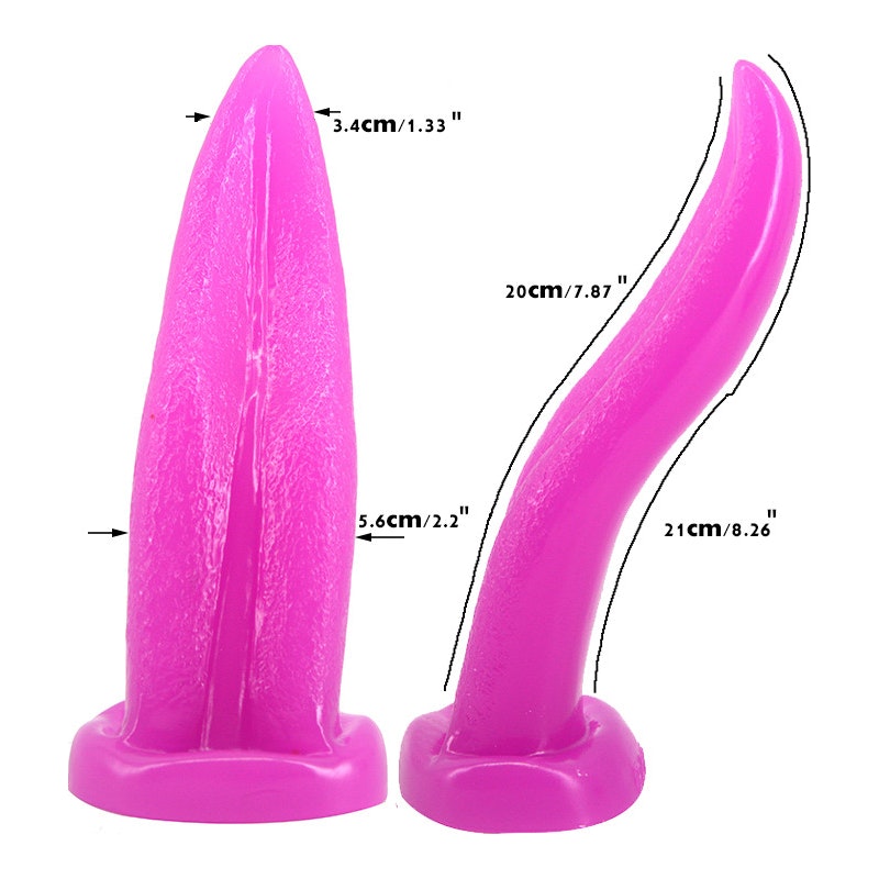 Tongue Shape Anal Plug Purple