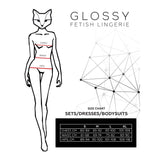 Glossy Wetlook Lace Up Bodysuit Katherin