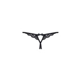 Crotchless Lace Thong 831 Black