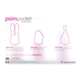 PalmPower Pocket Extended Silicone Massage Heads 3 Pc Set