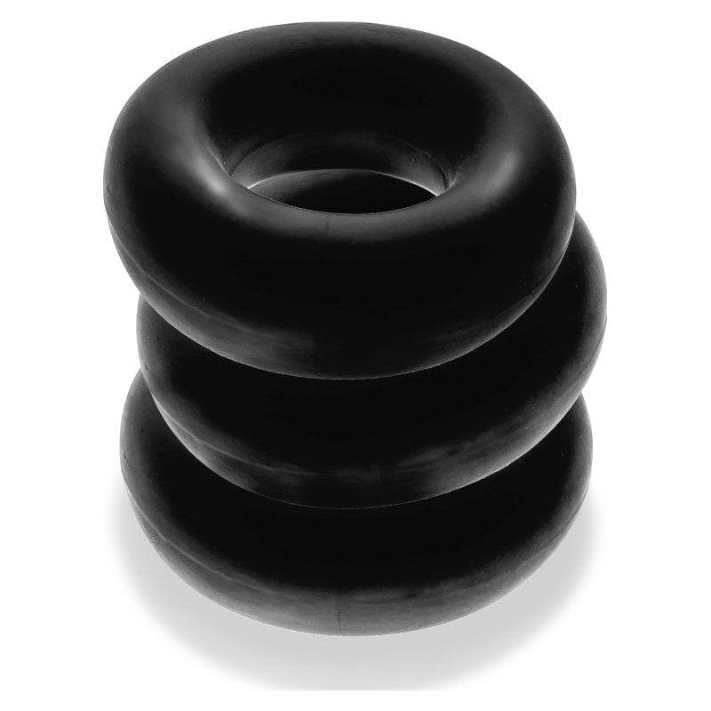 Fat Willy 3 Pc Jumbo Cockrings Black - Naughty by Nature Adult Store