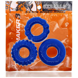 Bonemaker 3 Pc Cockring Set Pool Blue