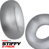 Stiffy 2 Pc Bulge Cockrings by HunkyJunk Ice Clear Ice