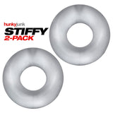 Stiffy 2 Pc Bulge Cockrings by HunkyJunk Ice Clear Ice