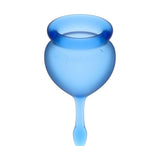 Feel Good Menstrual Cup Light Blue 2pcs